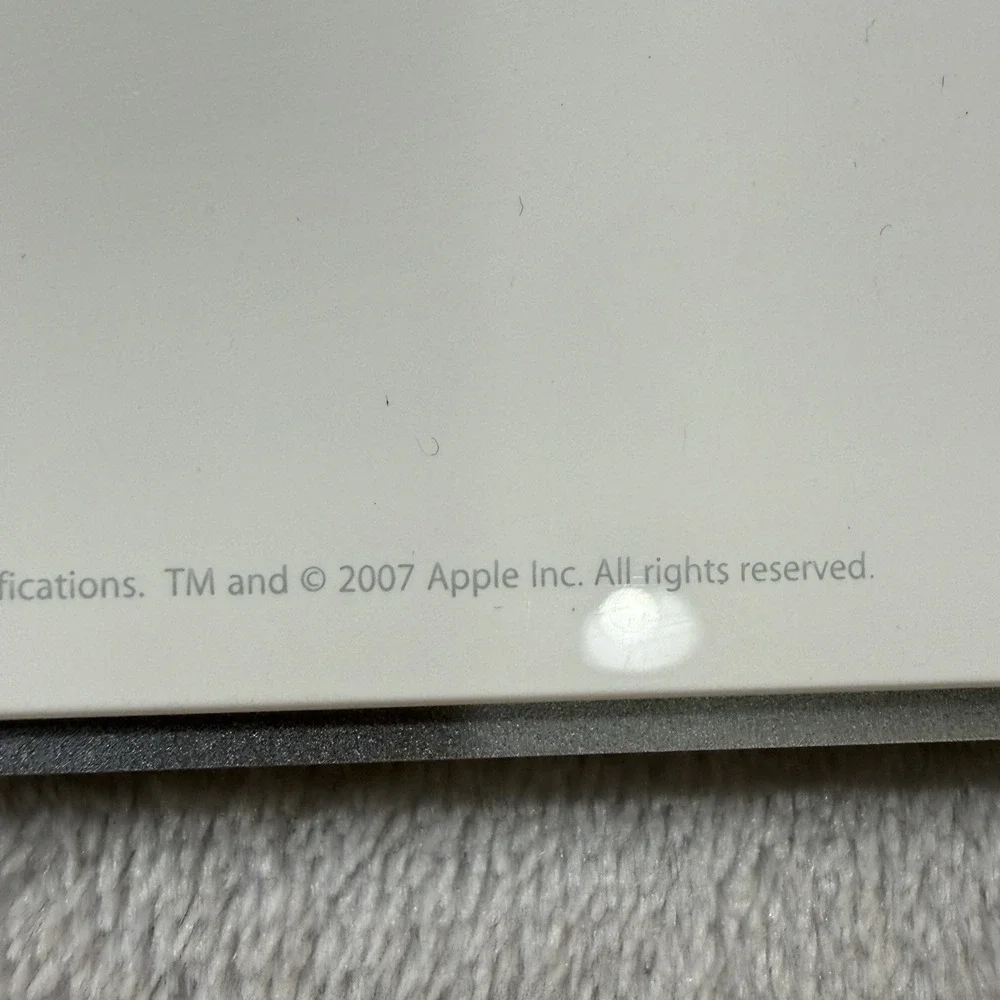 Apple Wired Aluminum Keyboard A1243 USB Full Size Numeric Keypad Tested